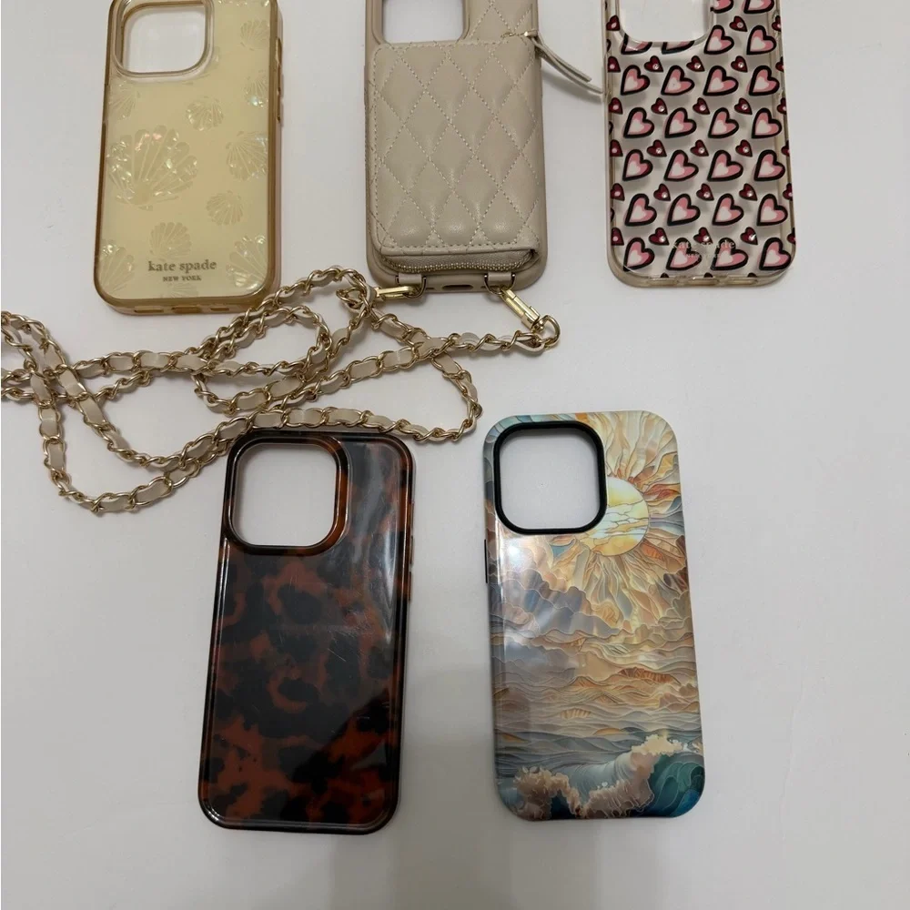 Kate Spade and other Phone Cases for iPhone 14 Pro  lot of 5